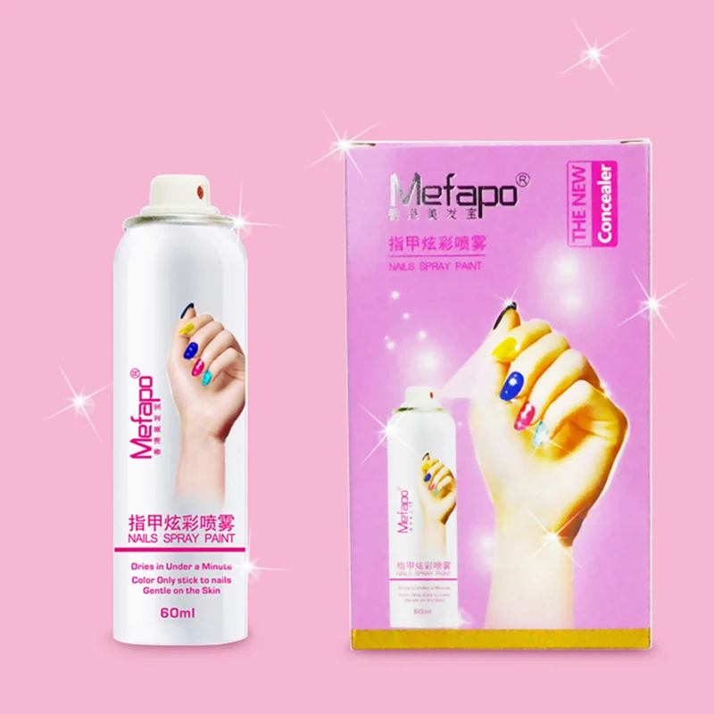 60ml Nail Polish Spray Paint Varnish Quick Dry Non Toxic Peelable Nail Gel DIY Nail Art Polishes Manicure Tool Nail Decoration