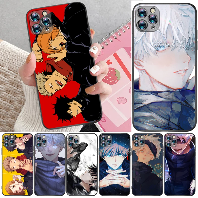 

Jujutsu Kaisen Fushiguro Megumi Yuji Itadori Sukuna Satoru Gojo Phone Case For iPhone 6 6S Plus 7 8 Coque Cases Funda