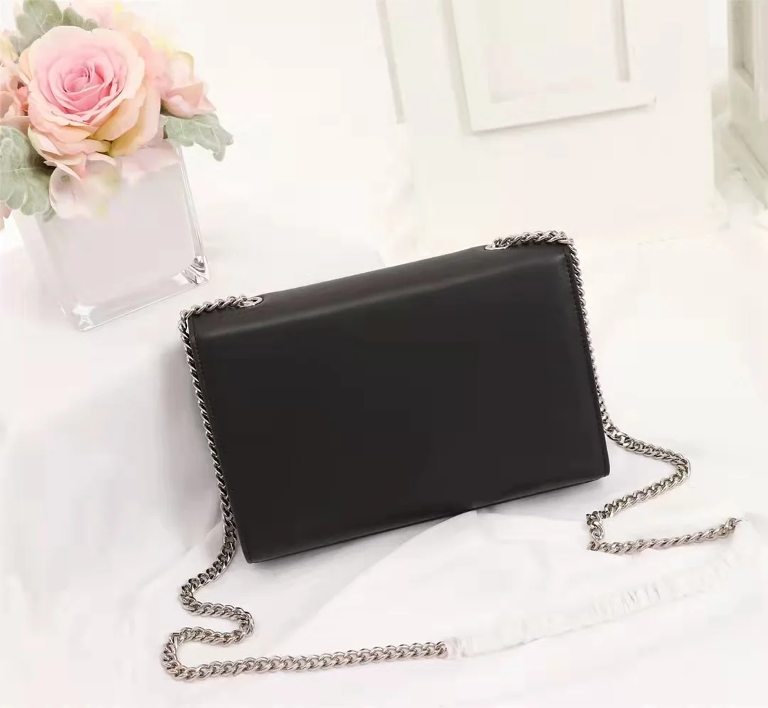 

Fashion Women Cowhide Leather Handbags Lady Chain Shoulder bag Crossbody Purse Wallets Purse