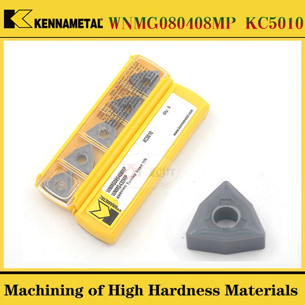 10 шт. kennametal WNMG080404FP WNMG080408MP KC5010 высокая твердость искусственная сталь|Токарный