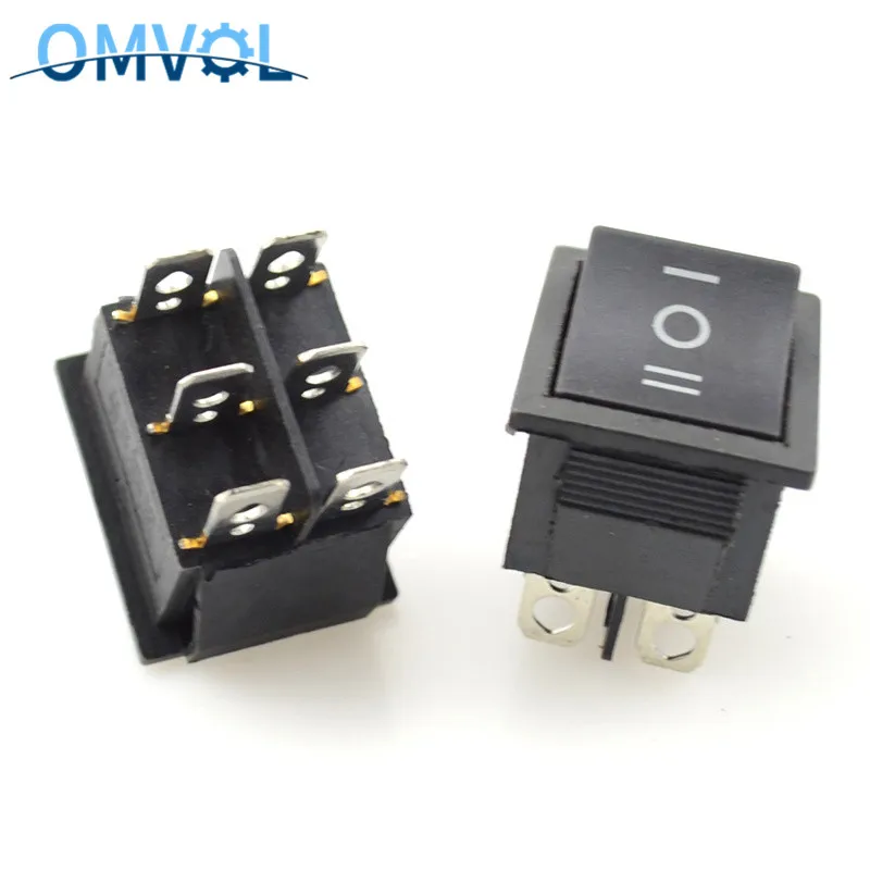1 шт. 6 Pin DPDT ВКЛ-ВЫКЛ-ВКЛ 3 положения мгновенный лодка кулисный переключатель водонепроницаемый чехол