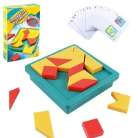 tangram puzzle creative pattern logic game learn logical reasoning skills innovation toys educational game board montessori gift