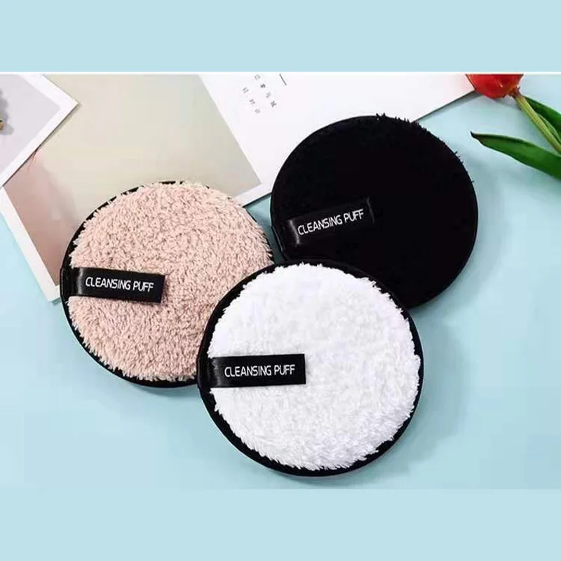 

Reusable Microfiber Facial Makeup Remover Pads Double Layer Face Cleansing Towel Art Cloth Cotton Wipe Tool