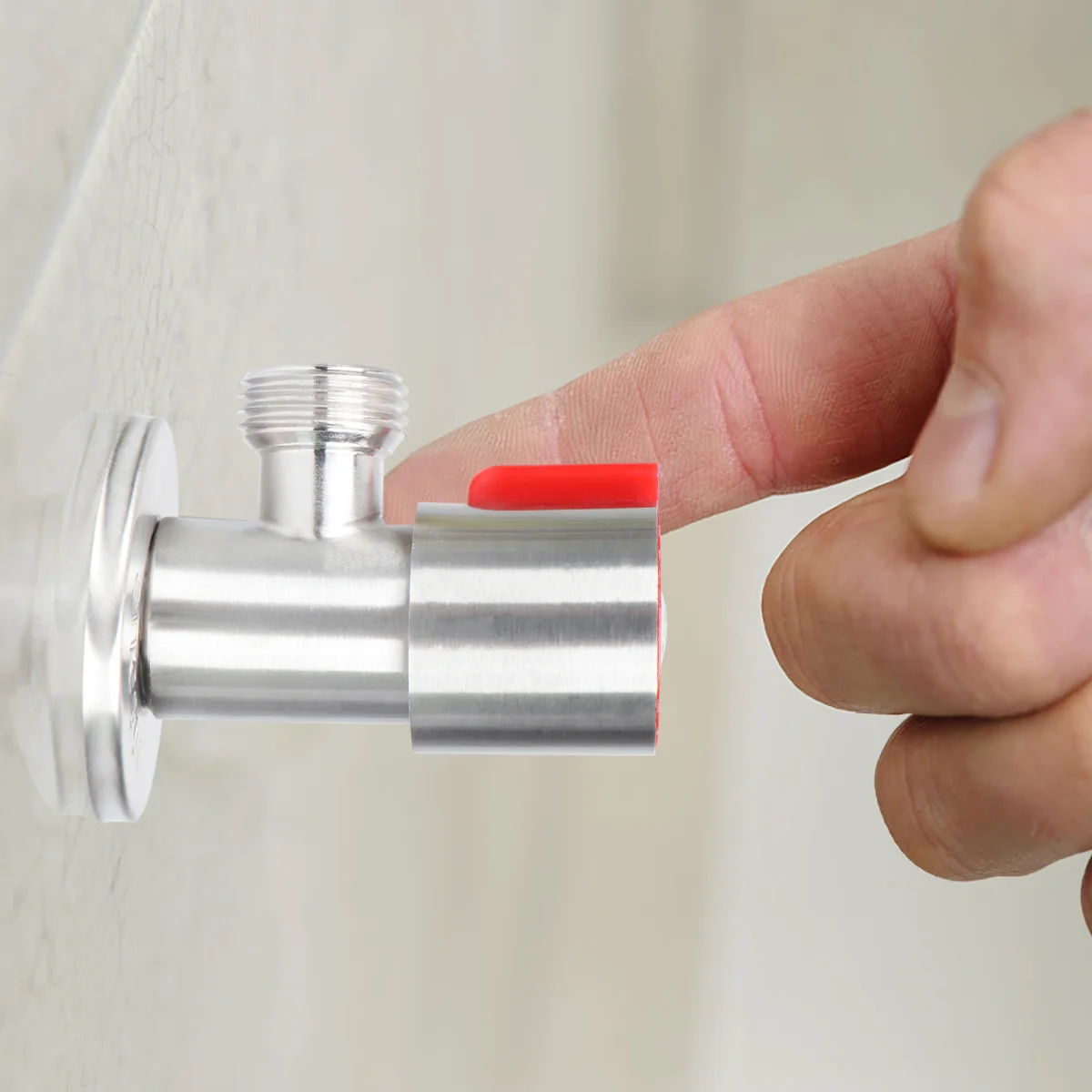 

Угловой выключатель для ванной комнаты из нержавеющей стали без свинца для туалета, кухонной раковины