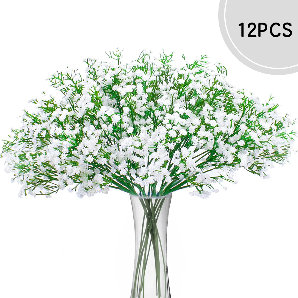 12 шт. искусственные детские дышащие Цветы Поддельные Гипсофилы DIY Цветочные