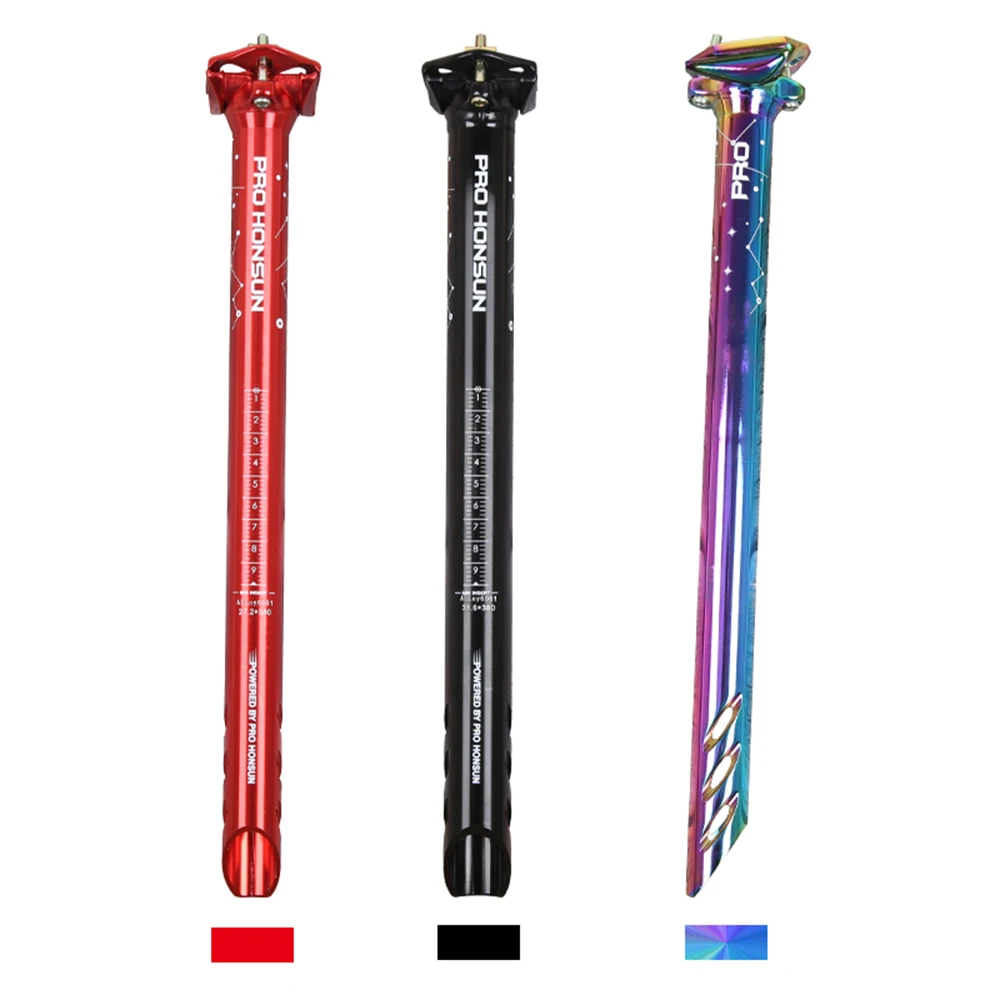 

New HONSUN CNC Bicycle Seatpost Aluminum Alloy 380mm Road Bike Seatpost 27.2/30.8/31.6mm MTB Seat Post Tube Cycling Bike Part