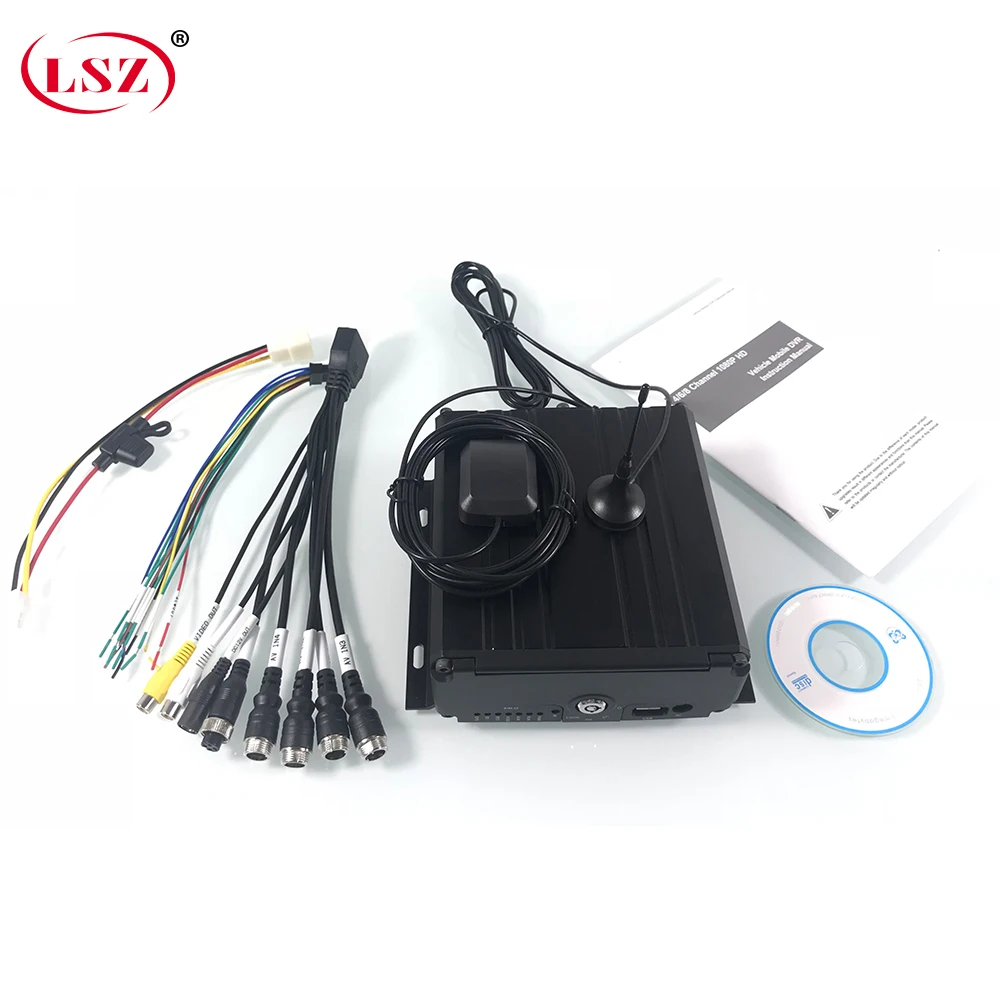 LSZ Mobile DVR AHD bus 1080p GPS WIFI 4G 4-channel support Car-MDVR-Sd card analog camera | Безопасность и защита