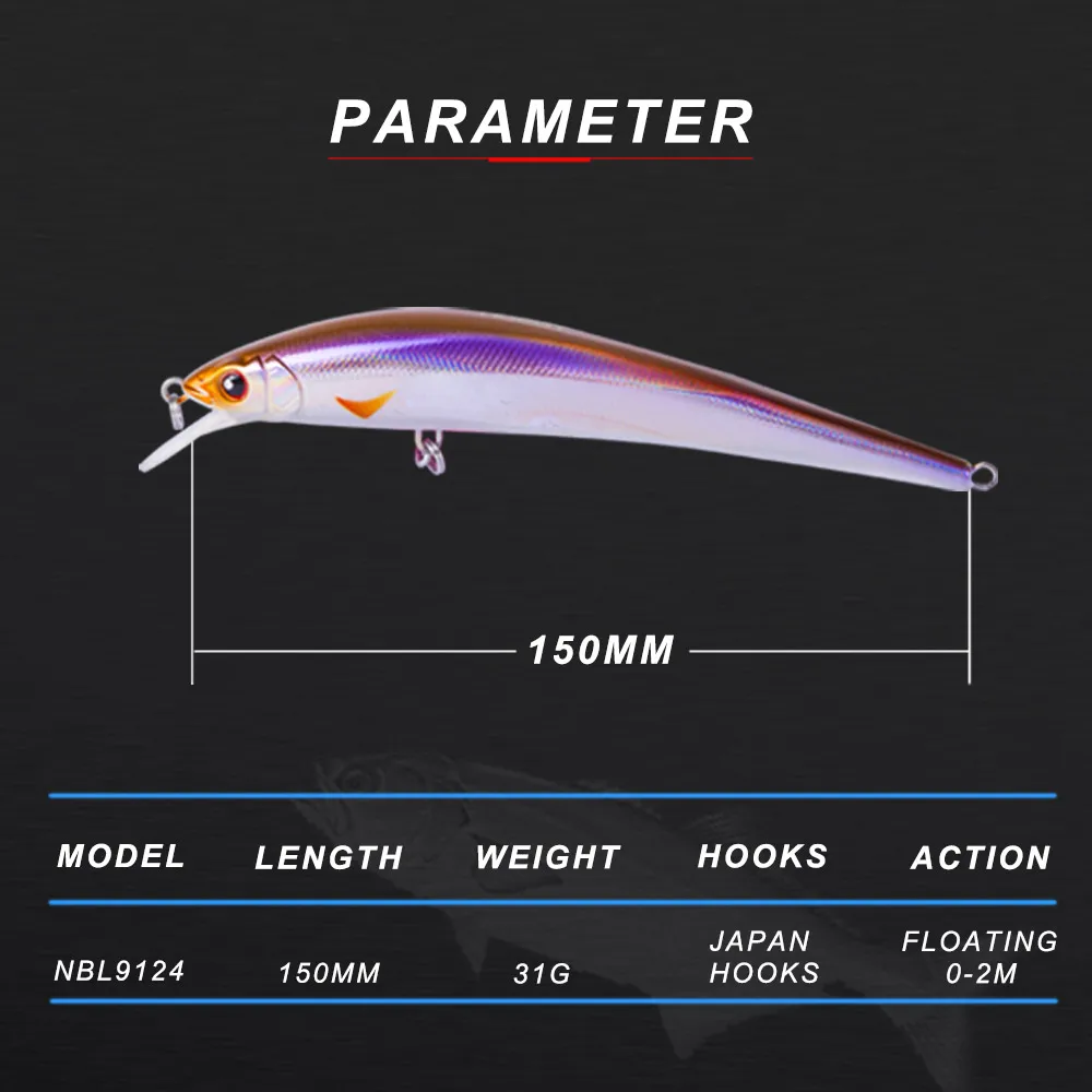 Рыболовная Приманка в виде гольяна с длинным забросом 150 мм 31 г Женская рыбалка