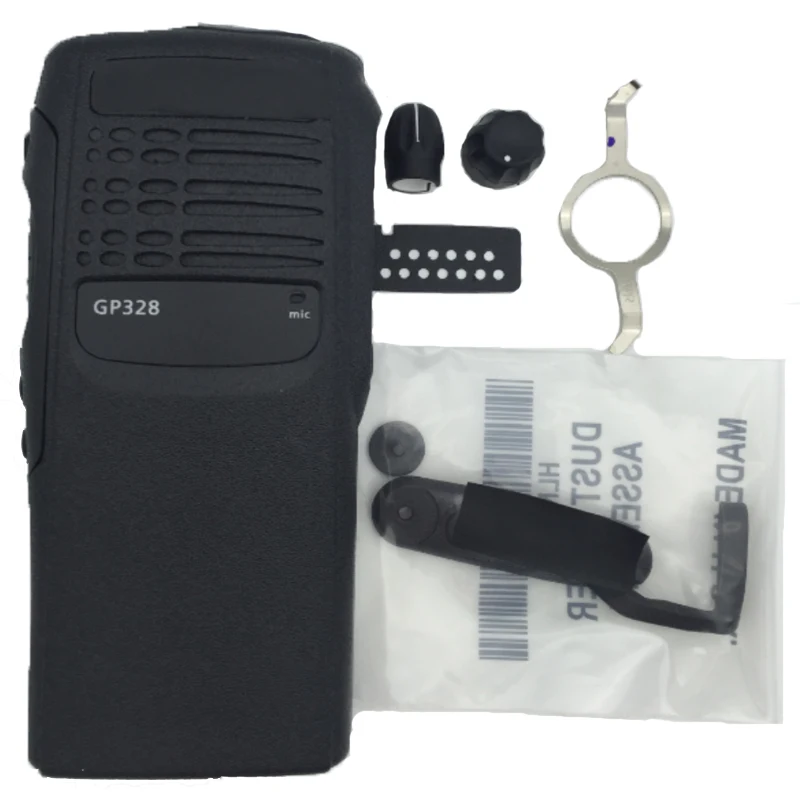 Black/Yellow Front Cover Housing Case Shell For Motorola GP328 PRO5150 Radio