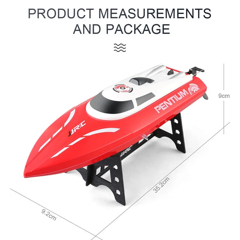 

25km/H High Speed RC Boat Speedboat 2.4GHz Portable Mini Remote Control Ship Self-Righting Waterproof RC Boat toy Water Cooling