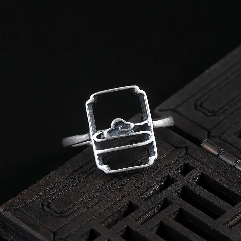 Кольца Flyleaf в китайском ретро-стиле женские открытые Винтажные Украшения ручной