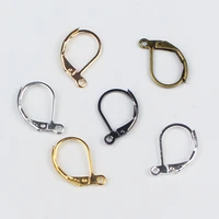 20pcslot 1510mm french lever earring hooks ear wire hook earrings findings for diy jewelry making supplies accessories
