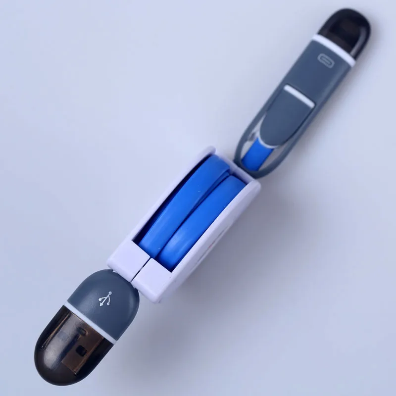 Многофункциональный зарядный кабель для Apple Android два в одном телескопический