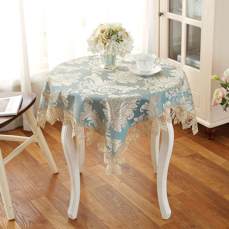 Скатерть для стола жаккардовая с вышивкой | Дом и сад