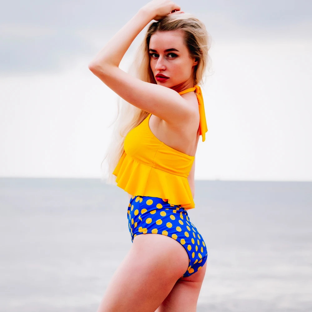 Комплект для плавания с эффектом пуш-ап бикини новинка женский купальник высокой