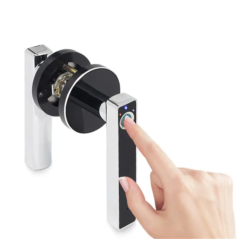 

New Intelligent Semiconductor Fingerprint Lock Electronic Biometric Fingerprint Door Lock for Indoor Home Use Simple Design