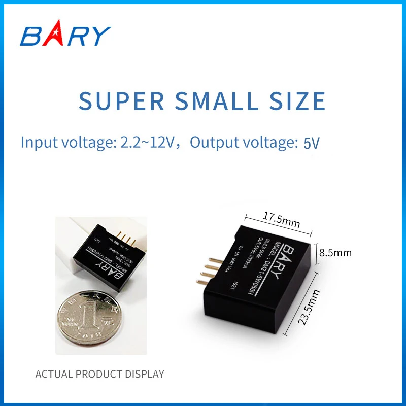 DM31-5W050H DC-DC напряжение Повышающий Модуль источника питания 5V To 1A 5W преобразователь