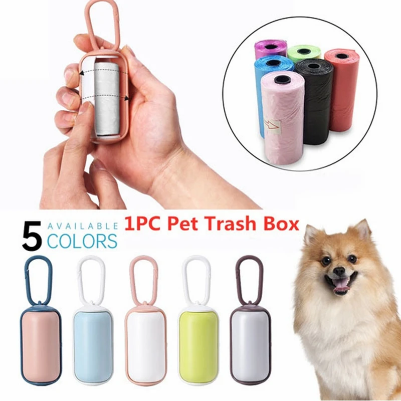 

Pet Cleaning Supplies Portable Pet Garbage Bag Dispenser Outdoor Pet Trash Box With Pet Waste Garbage Bags Dog Poop Bags