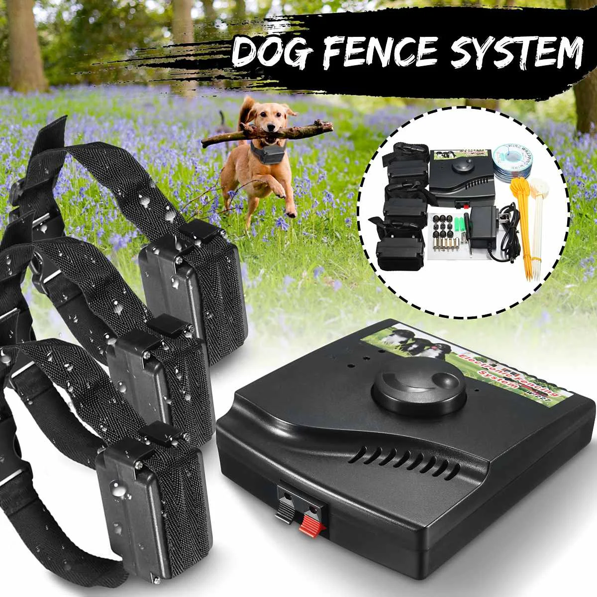 Безопасный Электрический забор для собак Водонепроницаемый Электронный