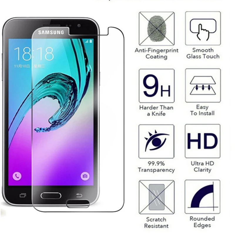 Закаленное стекло для Samsung Galaxy J3 (2016) SM J320F J320H J320 5 &quot защита экрана защитная пленка