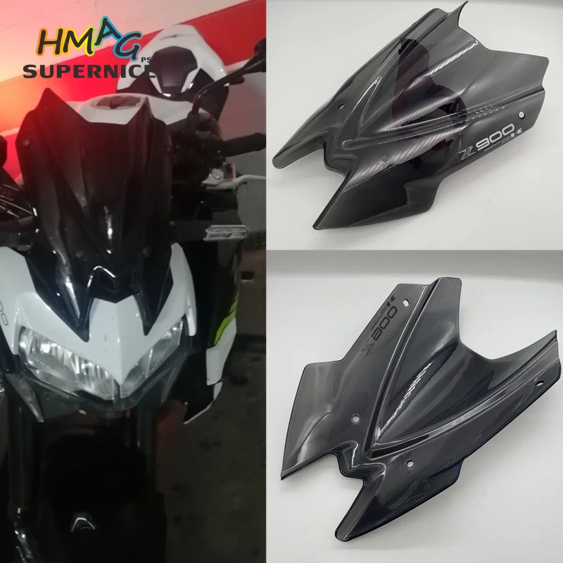 

Motorcycle accessories windscreen sports aim to aim for windscreen deflector vision for kawasaki z 900 z900 Z900 2020 2021