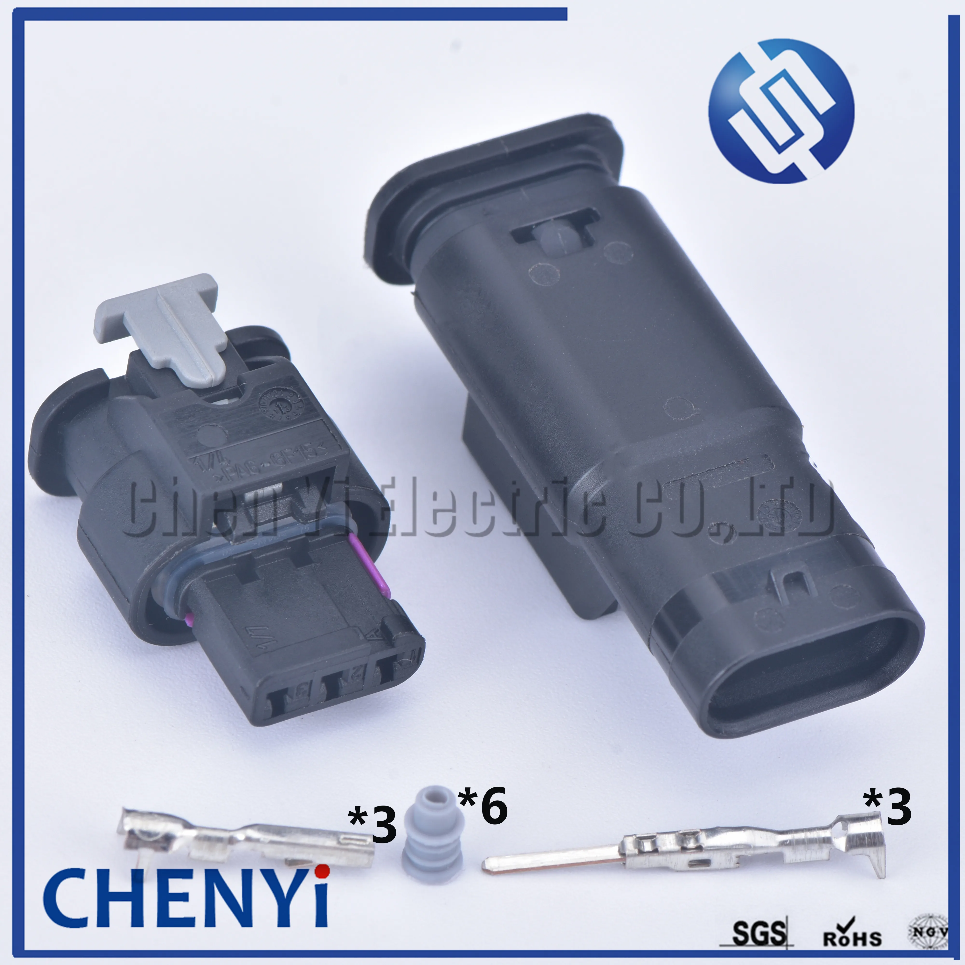 2 комплекта 1718653 1 TE Tyco AMP 3 pin мужской женский Авто Электронный водонепроницаемый