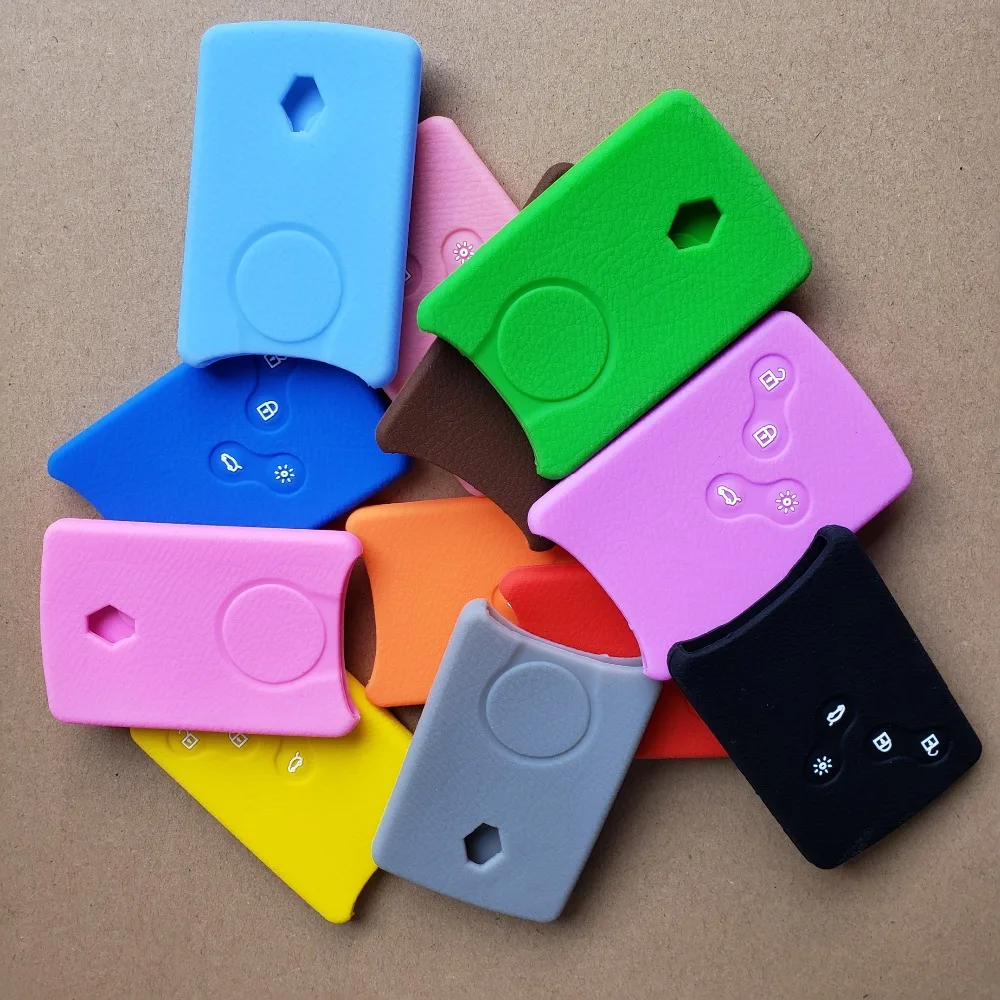 Силиконовый защитный чехол для Renault 4 кнопки дистанционного ключа Koleos Clio Megane 1 2