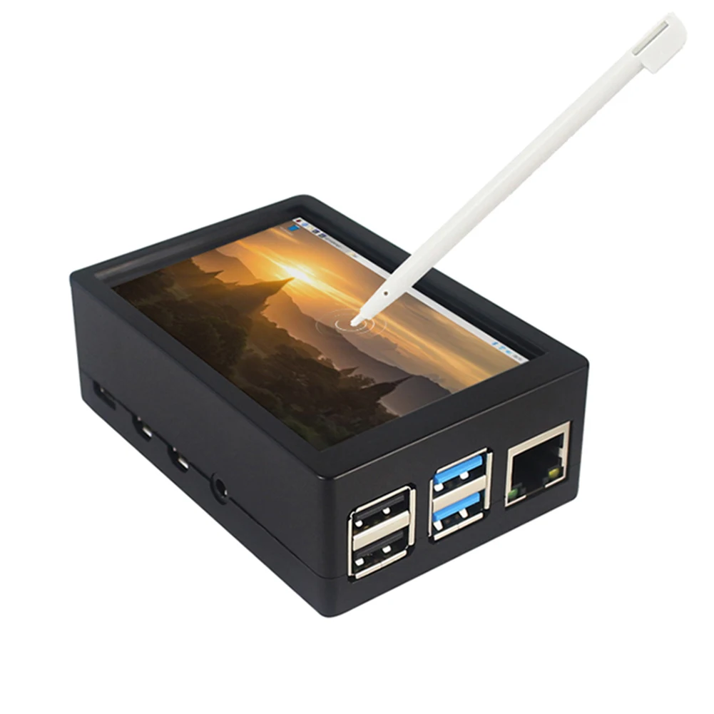 3 5 дюймов TFT сенсорный экран дисплей монитор с Чехол вентилятор радиатора