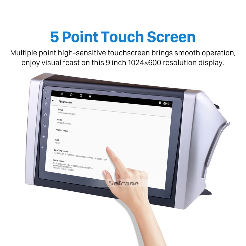 Seicane Android 10 0 Автомобильный мультимедийный плеер GPS навигация Радио для 2015 Toyota INNOVA