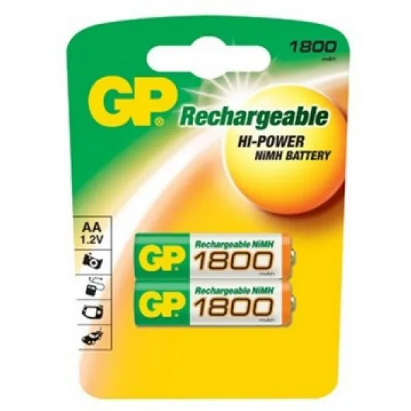 Аккумулятор gp 180aahc aa nimh 1800mah (2шт)|Аккумуляторы| |