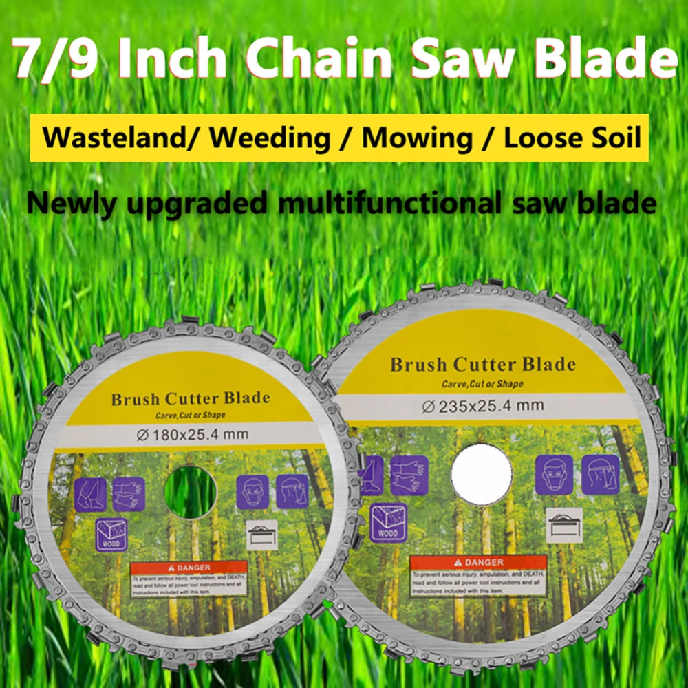 

Grinder Chain Saws Disc Woodworking Chain Plate Tool Multi-Functional Wood Carving Plate Angle Grinding Tool