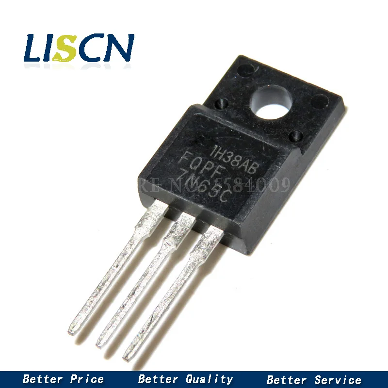 

10 шт. FQPF7N65C 7N65 FQPF7N65 TO-220F TO-220 MOS p новый оригинал