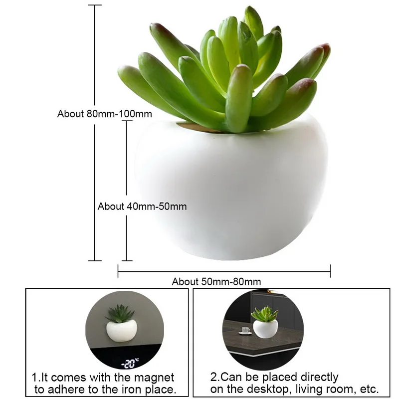 1 шт. наклейки на растения или холодильник магнит Магнитная Горшечное растение