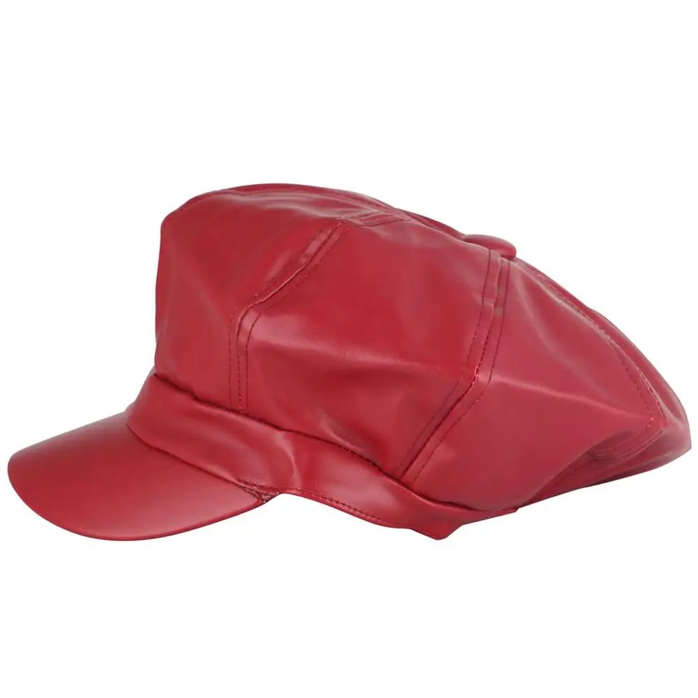 Элегантные женские береты шапки из искусственной кожи уличная Блиндер