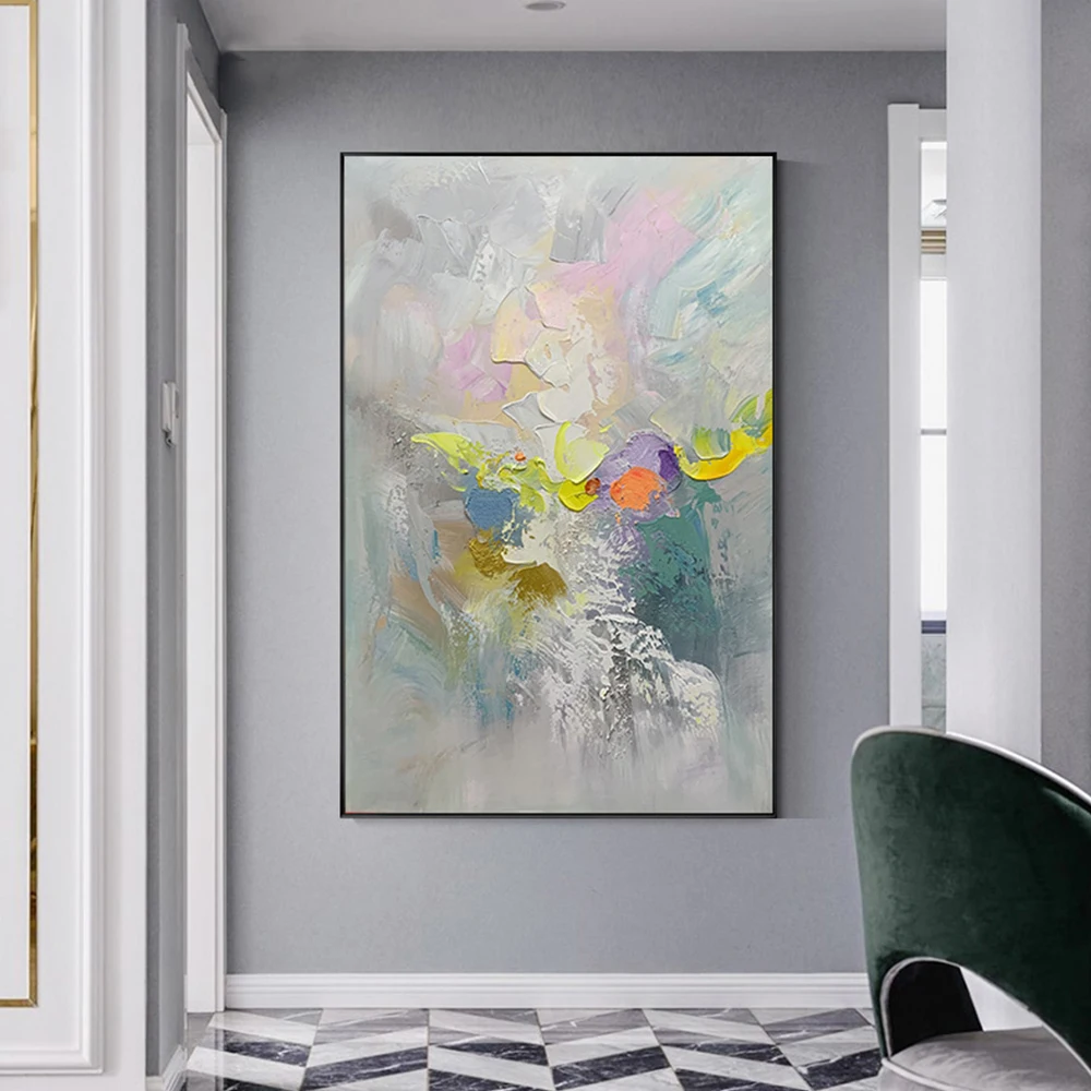 

Unframed Design Handmade Abstract 100% Handpainted Oil Painting On Canvas Wall Art Picture For Living Room Bedroom Home Decora