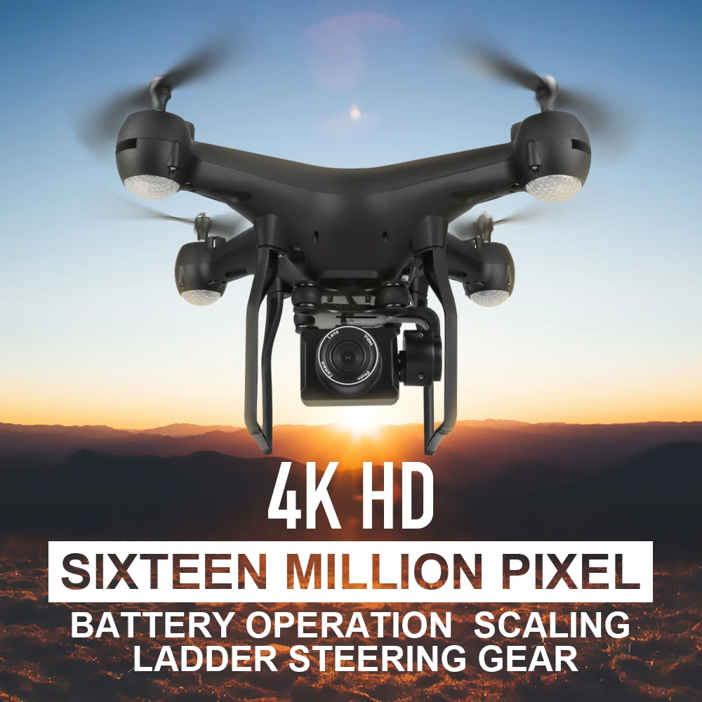 Радиоуправляемый Дрон 4K ESC HD камера жест селфи Квадрокоптер режим удержания