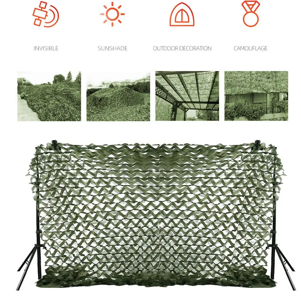

1.5x2.15m Outdoor Camping Woodland Camouflage Net Double-sided Sun Protection Party Background Cloth Dropship