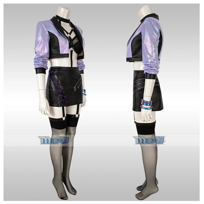 S10 KDA Evelynn модная Униформа игры LOL Косплей Костюм Аниме агони объятия пения женщины