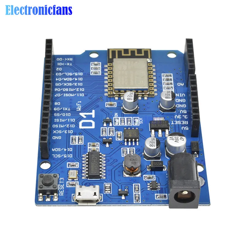 ESP-12E для WeMos D1 WiFi Shield на основе ESP8266 ESP8266EX Arduino IDE 3 В/5 В поддержка беспроводной