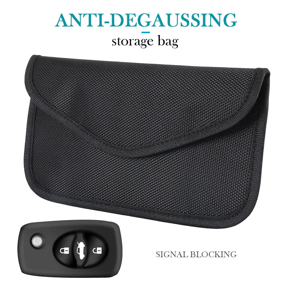 

Car Signal Blocker Key Phone Card Shielding Cover Protector Faraday Bag Case Universal Accessories for BMW Audi Passat Peugeot