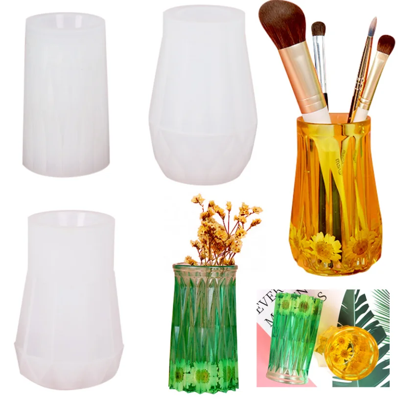 

DIY Resin Mold 3 Types of Vase Silicone Mold Mirror Resin Pendant Silicone Tool