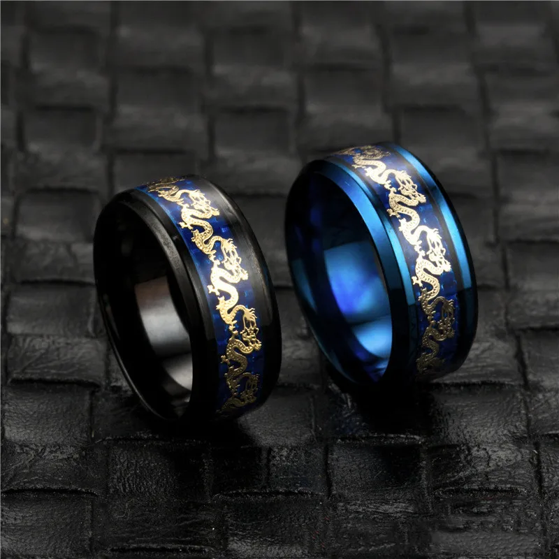 1 шт. титановые крутые мужские обручальные кольца в стиле панк из нержавеющей