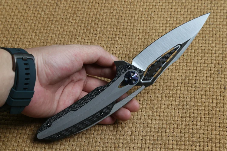 DICORIA ZT0999 тактический складной нож KVT подшипник M390 лезвие CF+ титановая ручка походные охотничьи уличные ножи для выживания EDC инструмент