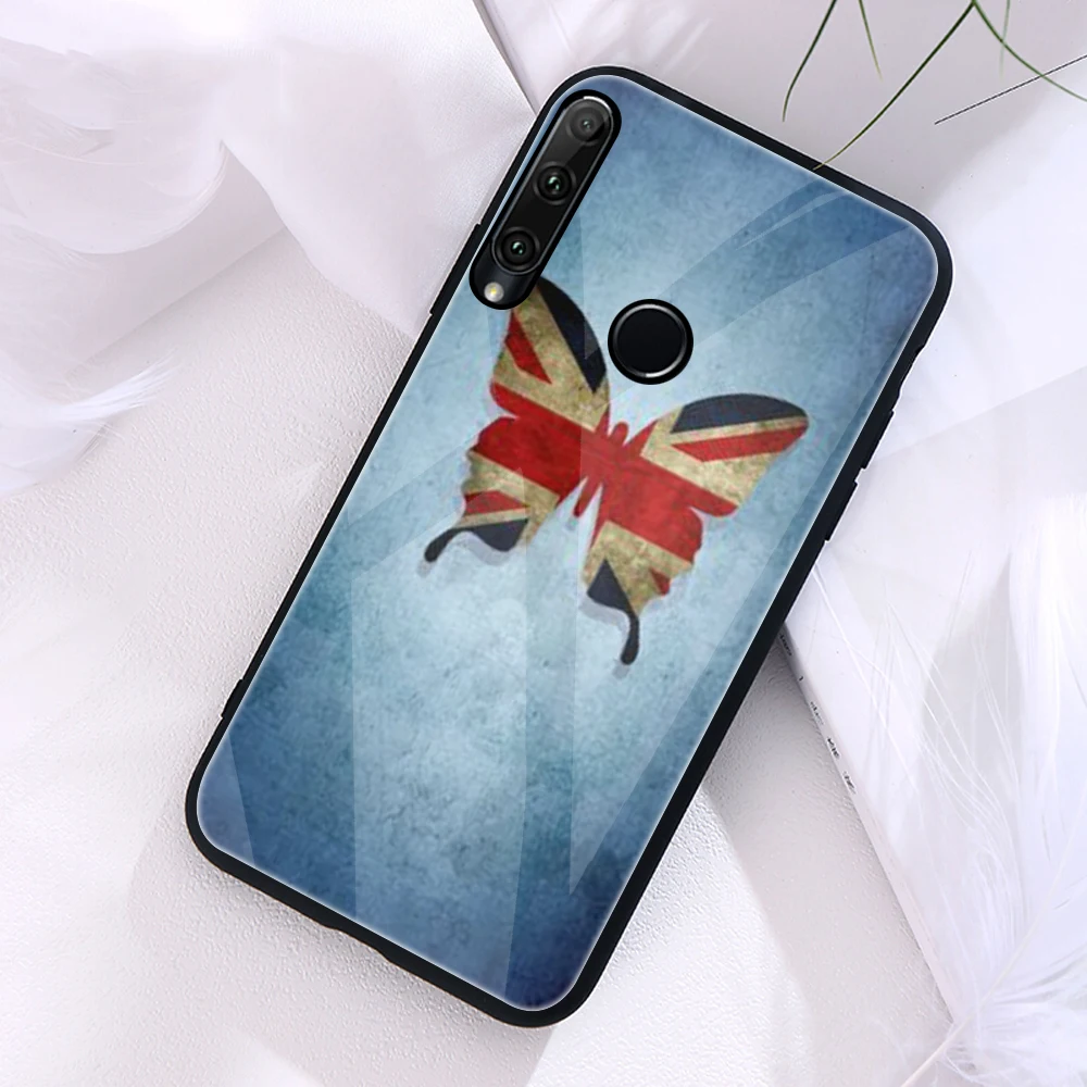 

england british english uk flag For Honor 7X 8 8A 8S 8X Max 9A 9C 9i 9S 9 10 Lite 10i 20i 20 Pro Tempered Glass Case