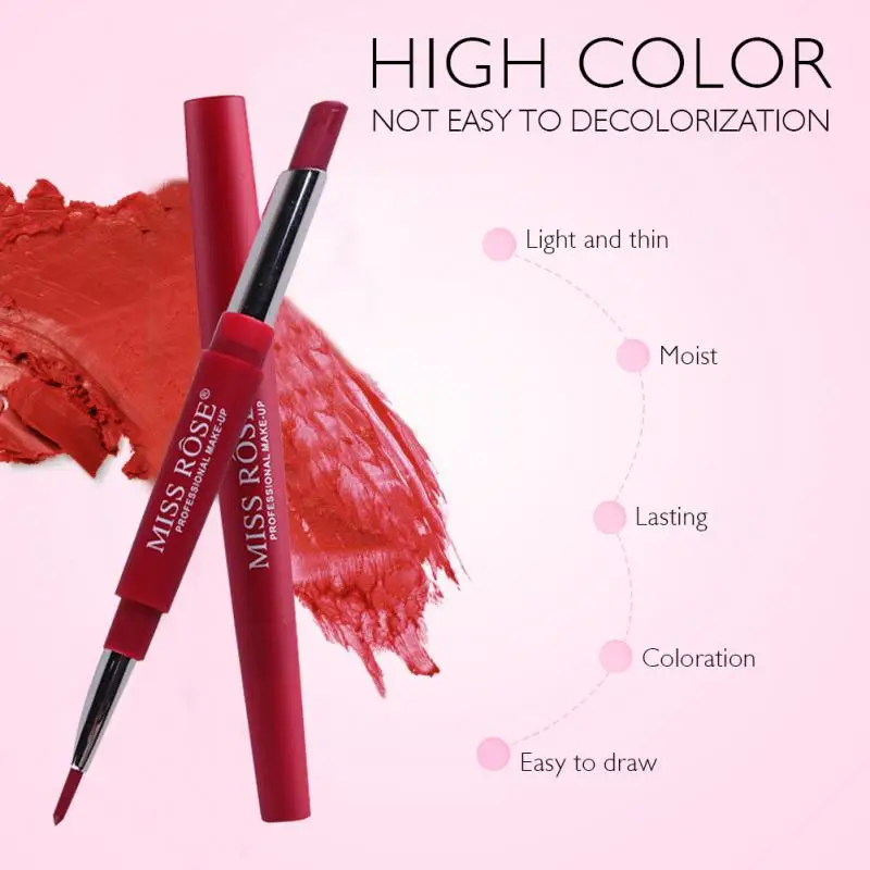 MISS ROSE самый популярный цвет номер 01 # 06 #2 в 1 Подводка для губ Карандаш Помада