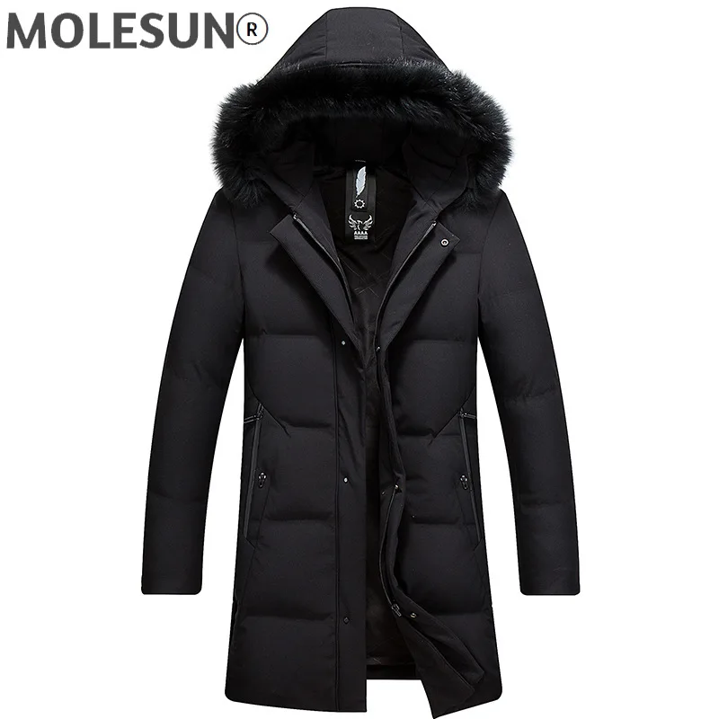 

AKOOSUN Men's Winter Down Jacket Men Clothing 2021 Coat Hooded Clothes Real Fox Fur Collar Parkas Thick Mens Jackets Rape LXR636