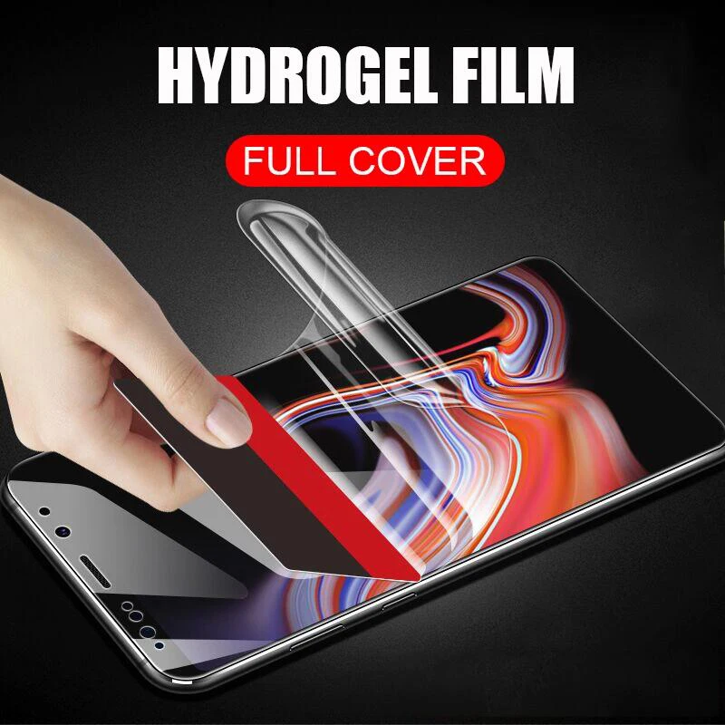 

Full Protective Screen Hydrogel Film On The For Samsung Galaxy S6 S7 Edge S8 S9 Plus Note 8 9 Cover Protector Film Not Glass