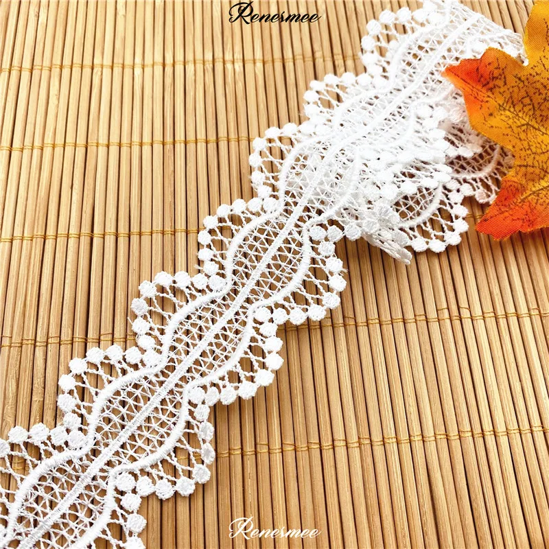 15 ярдов новое черное и белое пятно полиэстер кружевное платье аксессуары