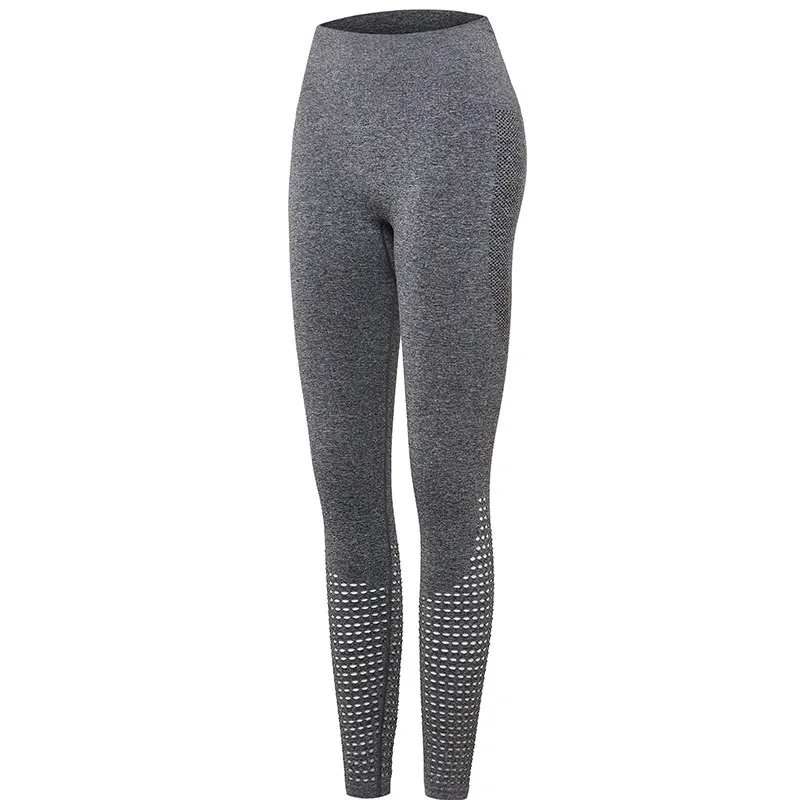 Женские Бесшовные Леггинсы CHRLEISURE эластичные дышащие леггинсы с высокой талией и