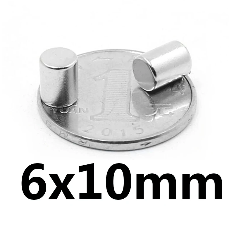 30/50/100 шт Прочный круговой цилиндр ниодимовые Дисковые магниты для нового IPad 6 мм x